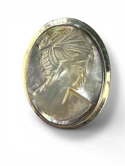 Broche Mandile 1922 Mujer Cammei  in Plata Conchiglia 2MSPCM10 - 2MSPCM10